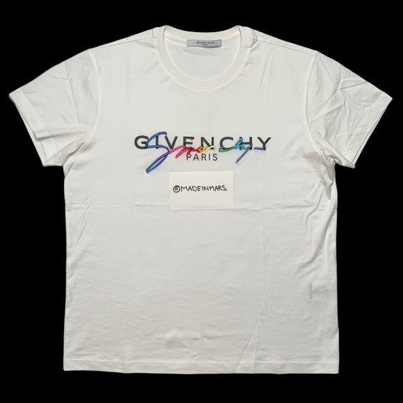 COPY - GIVENCHY TEE RAINBOW SIGNATURE - Picture 1 of 4